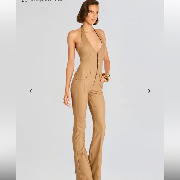 RETROFETE CYNTHIA COATED DENIM JUMPSUIT - never been worn - Picture 3 of 6